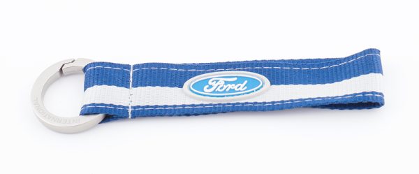 Portachiavi Tessuto e patch PVC
